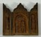 Carved Wood Triptych with Madonna, Child and Apostles Decor 3