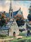 Jean Laforgue, Front of the Church, 1930s, Watercolor on Breton Paper, Image 11