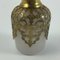 Gilded Opaline Salt Bottle with Bronze and Brass Frame 10