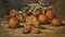 Claude Rayol, Stillleben mit Orangen, 1900er, Öl auf Holz, Gerahmt 1