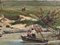 Alessandro Luzzi, Montagne e barche, XIX secolo, Olio su tela, Incorniciato, Immagine 9