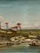 Alessandro Luzzi, Montagne e barche, XIX secolo, Olio su tela, Incorniciato, Immagine 3