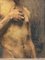 Alain Beaufreton, Academic Nude Male, 20th-Century, Oil on Panel, Framed 5