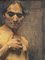 Alain Beaufreton, Academic Nude Male, 20th-Century, Oil on Panel, Framed 4