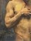 Alain Beaufreton, Academic Nude Male, 20th-Century, Oil on Panel, Framed 8