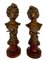 Busti femminili di Gual, 1900, set di 2, Immagine 1