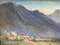 Lucie Louppe, Landschaftsmalerei mit Bergen, Aquarell auf Papier, 2er Set 4