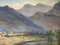 Lucie Louppe, Landschaftsmalerei mit Bergen, Aquarell auf Papier, 2er Set 5