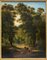 French School Landscape Painting, 18th-Century, Oil on Canvas, Framed 11