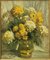 Rudolph Colao, Still Life with Bouquet of Flowers, 20th-Century, Oil on Canvas, Framed 1