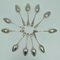 Oyster Forks and Punch Spoons in Silver, Set of 16 9