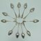 Oyster Forks and Punch Spoons in Silver, Set of 16, Image 9