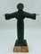 Bronze Jesus Christ Skulptur mit Marmorsockel von Ferdinand Parpan, 1930er 4