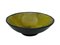 Round Flat Yellow & Black Ceramic Bowl by Carlos Fernandez, 1951 1