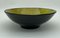 Round Flat Yellow & Black Ceramic Bowl by Carlos Fernandez, 1951 2