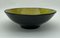Round Flat Yellow & Black Ceramic Bowl by Carlos Fernandez, 1951, Image 2