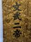 Antique Chinese Panel in Ironwood with Gilding Dragon Head 9
