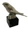 Oiseau en Bronze avec Socle en Marbre Noir par Jean et Joël Martel 1