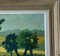 Jean Paul Savigny, Paysage Pointillisme à la Barrière, Huile sur Toile, 20ème Siècle, Encadrée 4