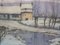 Pol Vandebroeck, Snowy Landscape, 1917, Watercolor or Gouache 1