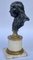 Bust in Bronze on White Carrara Marble 4