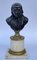 Bust in Bronze on White Carrara Marble, Image 1