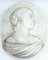 Profile Medaillon aus Marmor, 1800 1