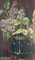 Leininger, busto e bouquet di fiori, XIX secolo, olio su pannello, Immagine 9