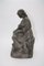 George Trinque, Peasant Breastfeeding on a Rock, Late 19th or Early 20th Century, Terracotta Statue 2