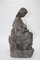 George Trinque, campesina amamantando sobre una roca, finales del siglo XIX o principios del siglo XX, estatua de terracota, Imagen 4