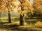 Robert Wood, October Gold, XX secolo, olio su tela, con cornice, Immagine 5