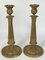 Restoration Period Bronze Candleholders with Gilding, Set of 2 11
