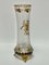 Frosted Glass Vase with Floral Decor, 1900s 1