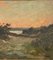 Eugene Leon Labitte, Seaside Sunset, 19th Century, Oil on Panel, Framed 9