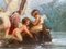 Paul Baudry, Peinture d'Anges, 19ème Siècle, Huile sur Panneau, Encadrée 12