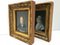 Portrait Paintings of a Couple, 19th-Century, Oil on Paper, Framed, Set of 2 4