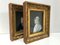 Portrait Paintings of a Couple, 19th-Century, Oil on Paper, Framed, Set of 2, Image 2