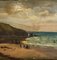 H Robert, Scene of Seaside and Swimmers, 1900, Oil on Panel 4