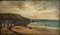 H Robert, Scene of Seaside and Swimmers, 1900, Oil on Panel 1