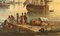 Port Scene, 18th Century, Watercolor, Framed 9