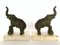 Art Deco Marble Elephant Bookends, 1930s, Set of 2, Image 2