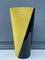 Jarrón francés de cerámica amarilla y negra de Elchinger, años 60, Imagen 3