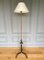 Brass & Leather Stitching Floor Lamp by Jacques Adnet, 1960s 2