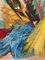 Helene Marre, pintura de pájaro y árbol, siglo XX, óleo sobre lienzo, enmarcado, Imagen 5