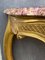 Console 4 Legs Table with Eme Gold Leaf & Griotte Marble 9