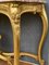 Consolle con 4 gambe in foglia d'oro e marmo Griotte, Immagine 6