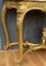 Console 4 Legs Table with Eme Gold Leaf & Griotte Marble, Image 8