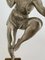 Art Déco Tänzer aus versilberter Bronze auf Marmorsockel von Pierre Laurel, 1930 9
