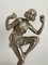 Art Déco Tänzer aus versilberter Bronze auf Marmorsockel von Pierre Laurel, 1930 2