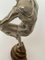 Ballerina Art Déco in bronzo argentato su base in marmo di Pierre Laurel, 1930, Immagine 12